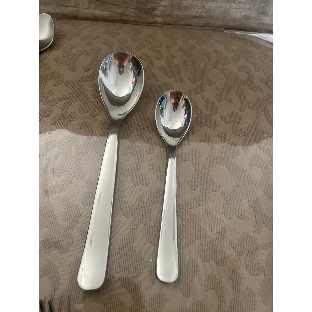 Robert Welch Radford 18/10 Stainless Steel Spoons Set of 2 Silver Mirror Finish